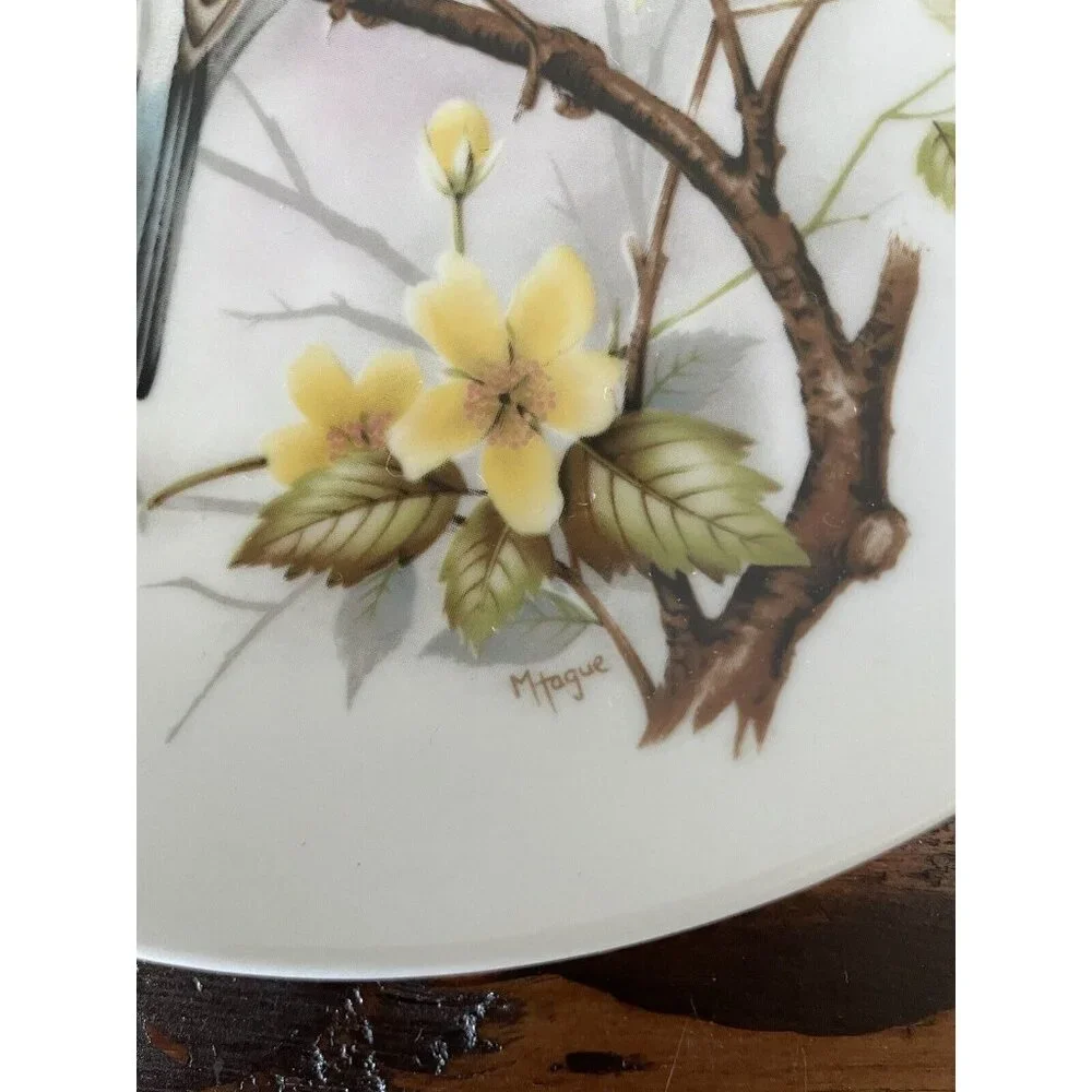 E&R Golden Crown Emblem AK Kaiser West Germany Gimpel Ofer Dompfaff Bird Plate
